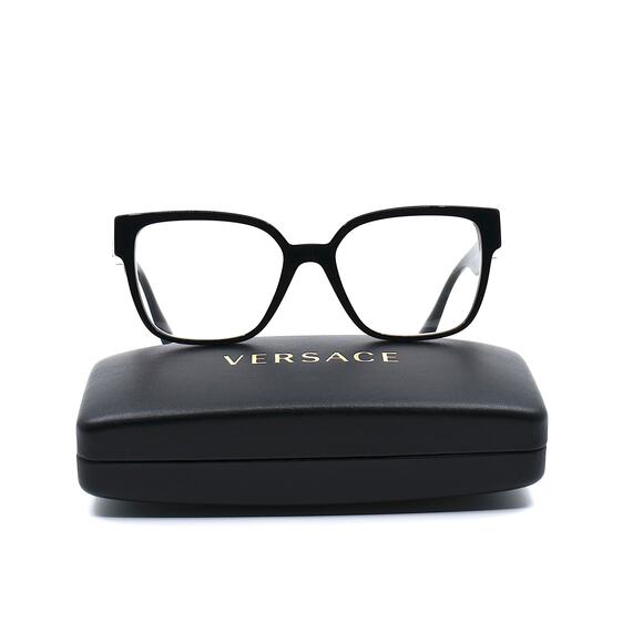 NEW VERSACE VE3329B GB1 BLACK AUTHENTIC EYEGLASSES FRAME - Picture 3 of 16
